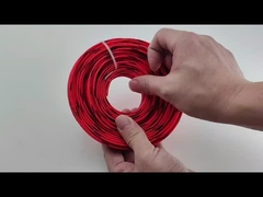 방화 retardant PET 확장 가능한 엮은 수갑 고밀도 껍질