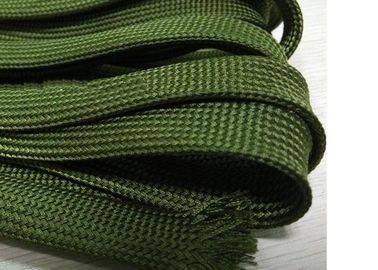 주문 케이블 관리를 위해 저항하는 Nomex 녹색 전기 땋는 소매를 다는 착용 - 온라인 제품