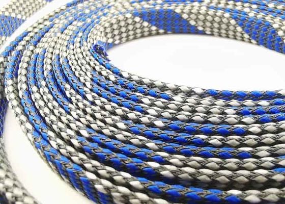 주문 검은 PET+blue/white 피피아르누스 확장가능한 꼰 슬리빙 전기 배선 Harness3.0mm-100.0mm 온라인 제품
