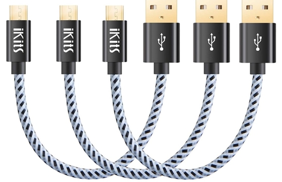 주문 높은 유연한 50mm 면 꼰 슬리빙 HDMI 케이블 슬리브 온라인 제품